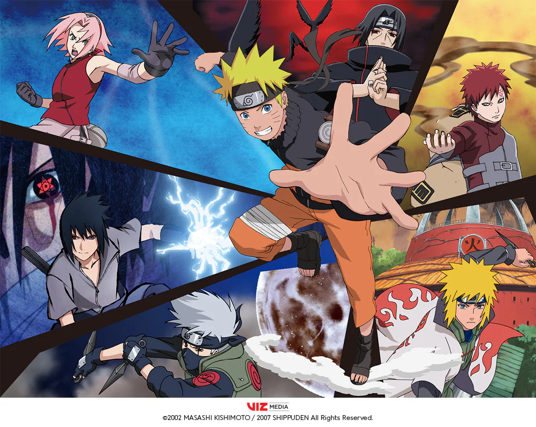 Naruto Shippudden featuring main characters