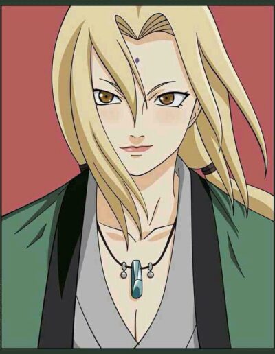 naruto sunade portrait fan art